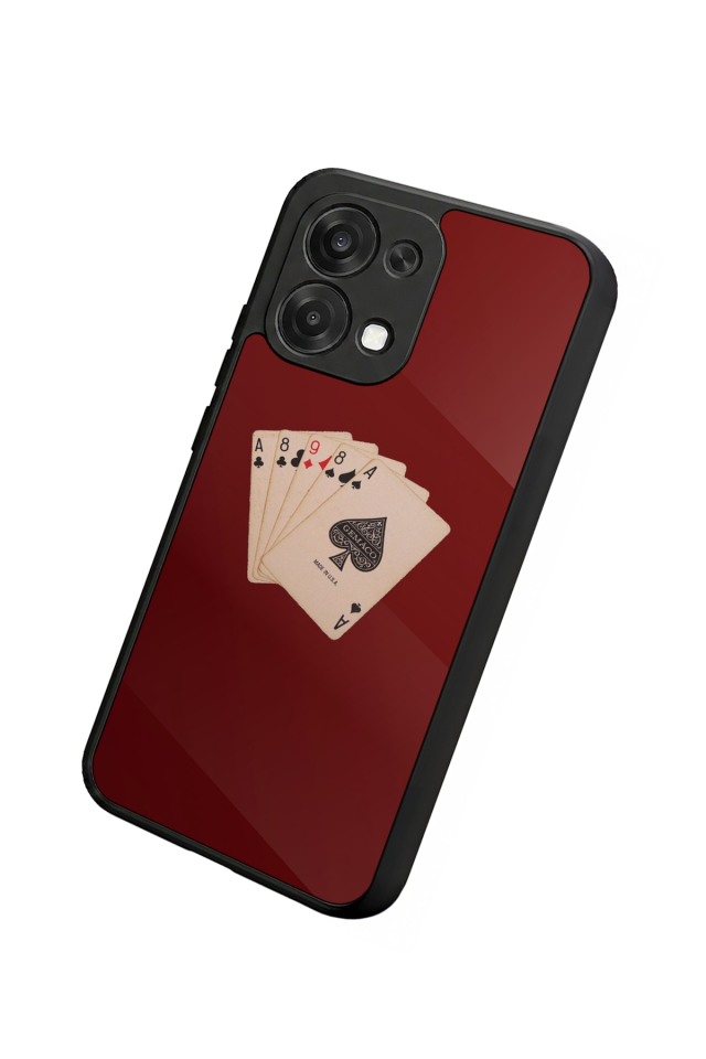 Oppo A6 Pro Uyumlu Kart Tasarımlı Glossy Premium Kılıf