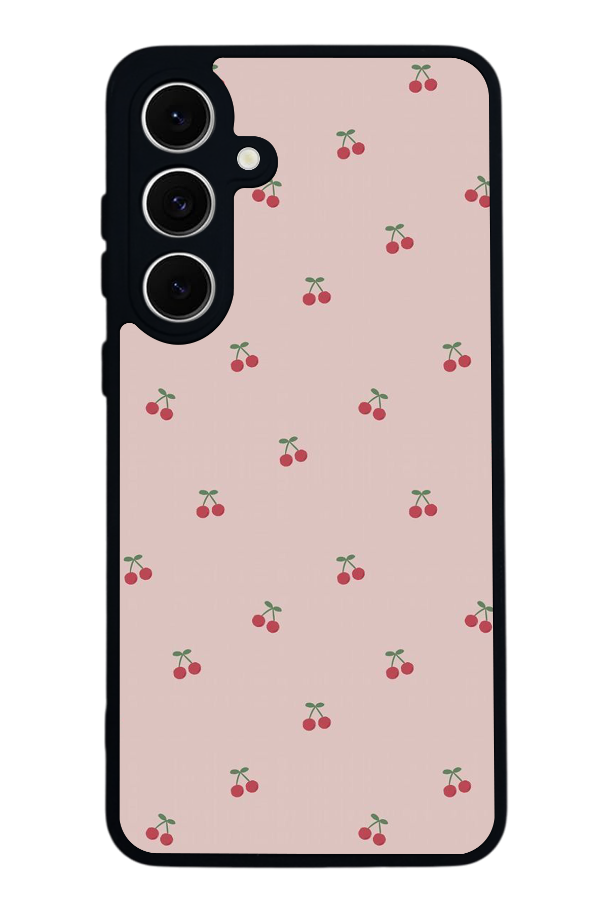 Samsung Galaxy S24 FE Uyumlu Kiraz Tasarımlı Glossy Premium Kılıf