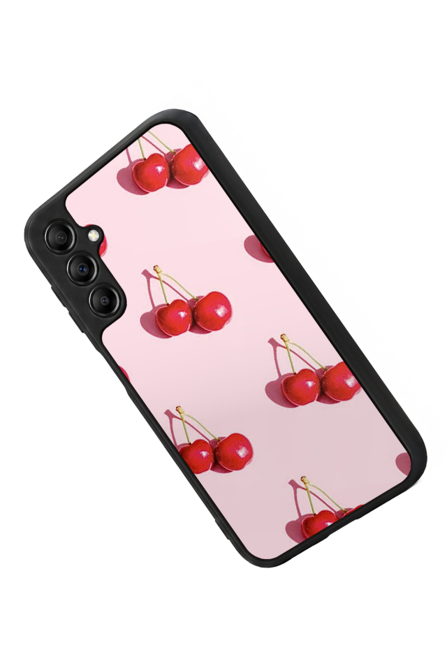 Samsung Galaxy A14 Uyumlu Kiraz Tasarımlı Glossy Premium Kılıf