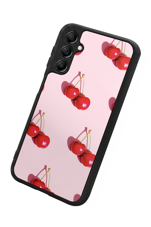 Samsung Galaxy A14 Uyumlu Kiraz Tasarımlı Glossy Premium Kılıf