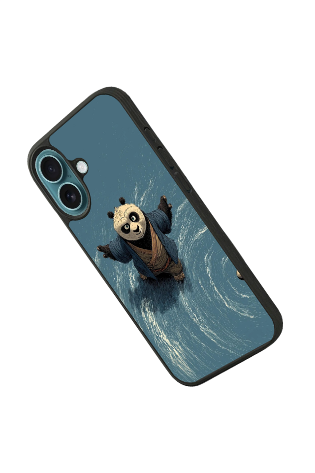 iPhone 16 Plus Uyumlu Kung Fu Panda Tasarımlı Glossy Premium Kılıf