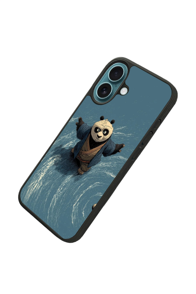 iPhone 16 Plus Uyumlu Kung Fu Panda Tasarımlı Glossy Premium Kılıf