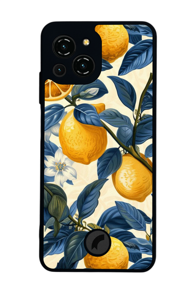 Reeder S23 Pro Max Uyumlu Limon Tasarımlı Glossy Premium Kılıf