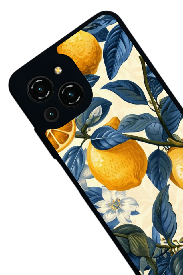 Reeder S23 Pro Max Uyumlu Limon Tasarımlı Glossy Premium Kılıf