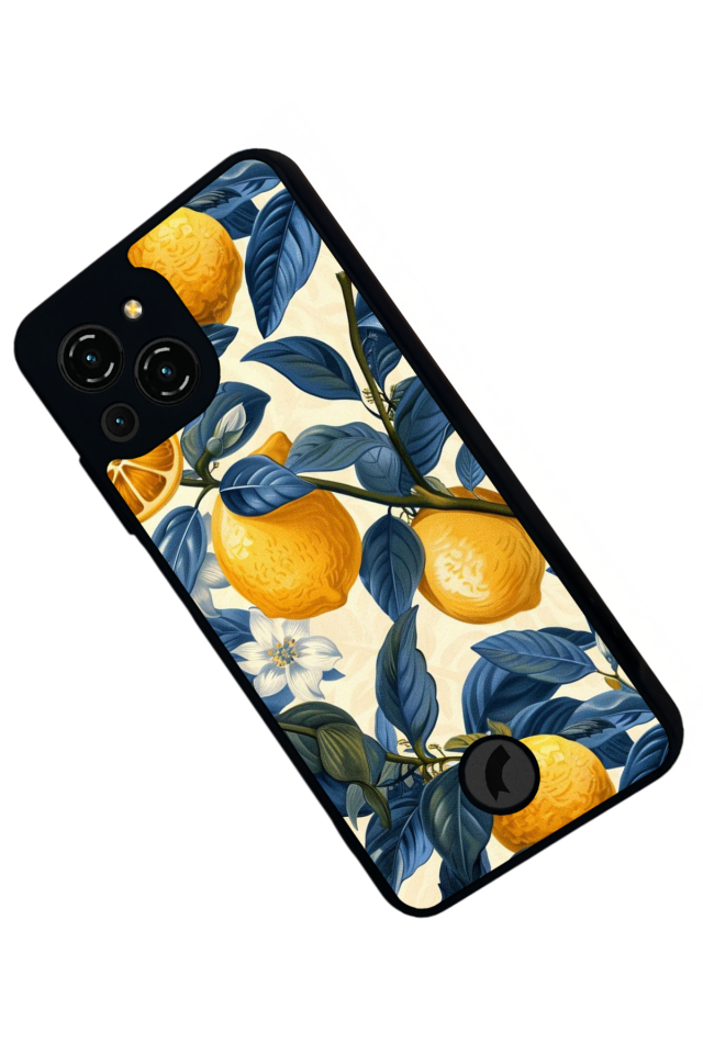 Reeder S23 Pro Max Uyumlu Limon Tasarımlı Glossy Premium Kılıf