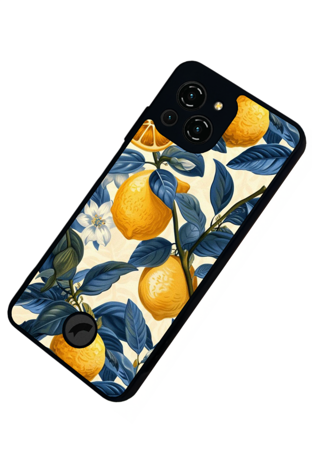 Reeder S23 Pro Max Uyumlu Limon Tasarımlı Glossy Premium Kılıf