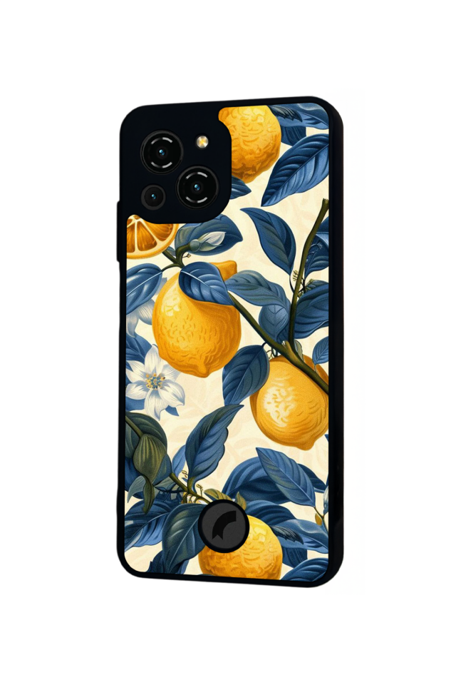 Reeder S23 Pro Max Uyumlu Limon Tasarımlı Glossy Premium Kılıf