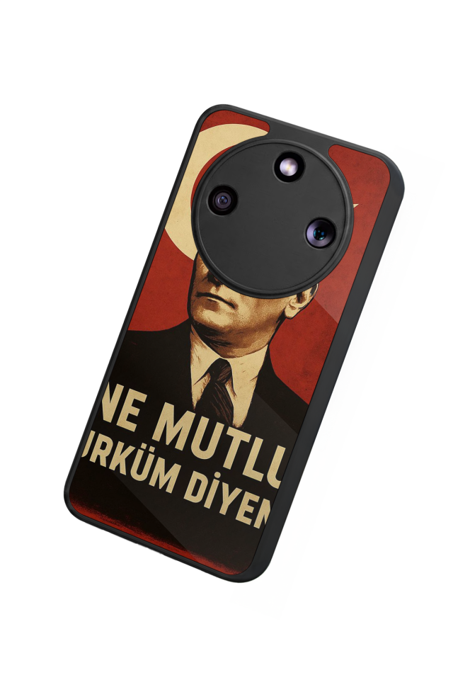 Honor Magic 8 Lite Uyumlu Mustafa Kemal Ataturk Tasarımlı Glossy Premium Kılıf