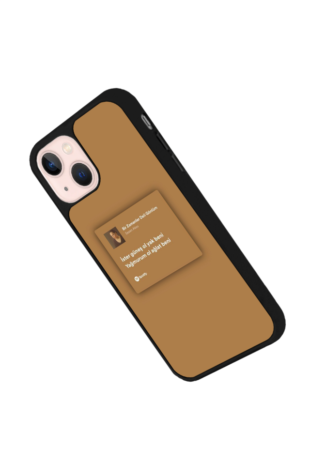 iPhone 13/14 Uyumlu Sarki Sozleri Tasarımlı Glossy Premium Kılıf