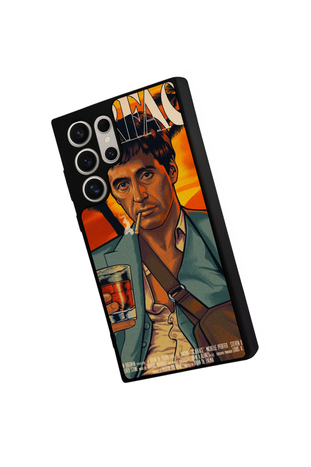 Samsung Galaxy S24 Ultra Uyumlu Scarface Tasarımlı Glossy Premium Kılıf