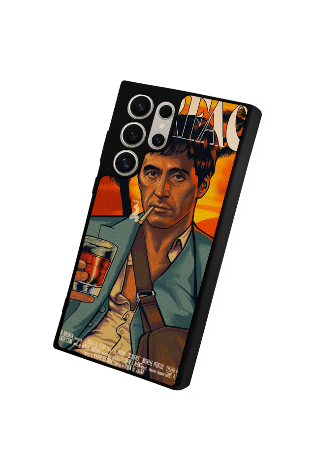 Samsung Galaxy S24 Ultra Uyumlu Scarface Tasarımlı Glossy Premium Kılıf