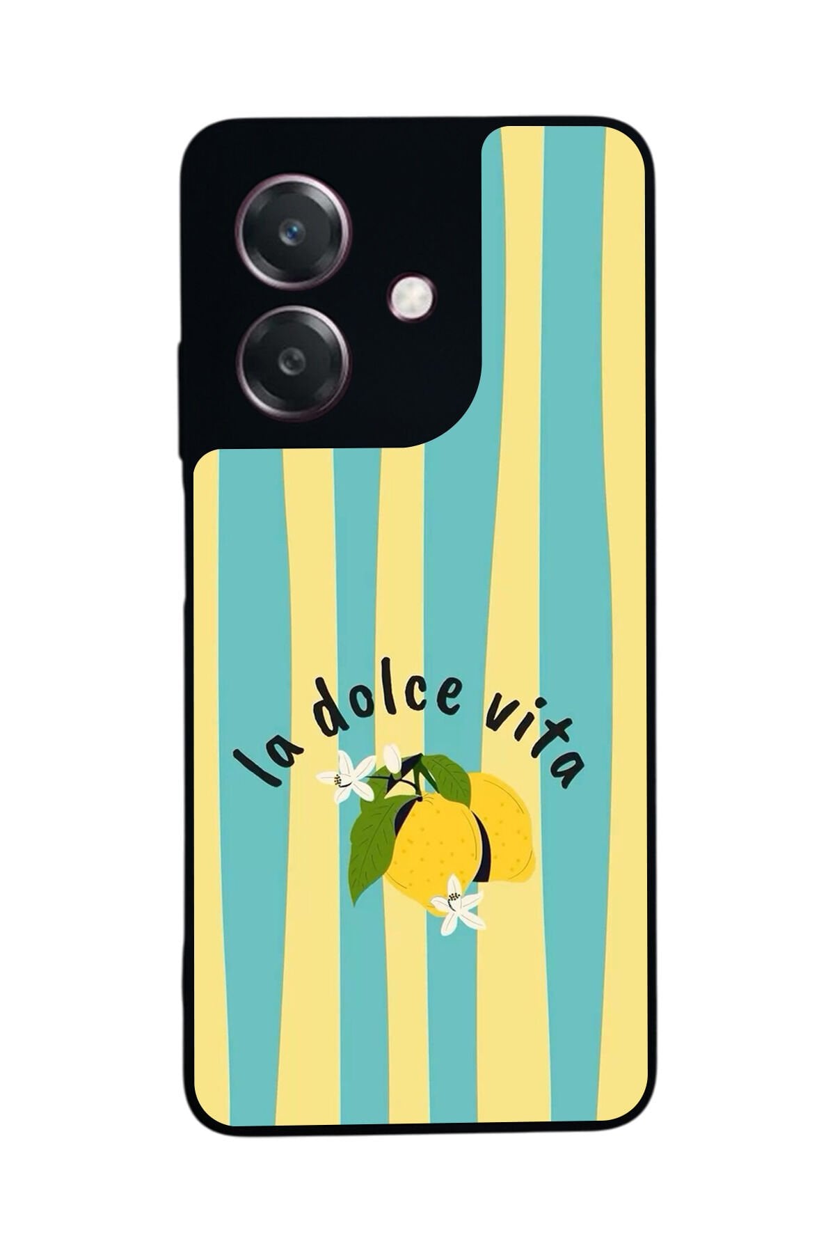 Oppo A3 5G Uyumlu Limon Tasarımlı Glossy Premium Kılıf