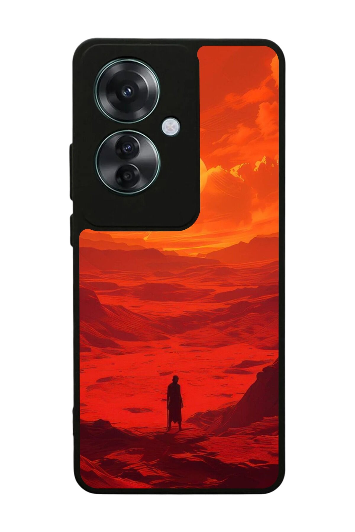 Oppo Reno 11F Uyumlu Güneş Tasarımlı Glossy Premium Kılıf