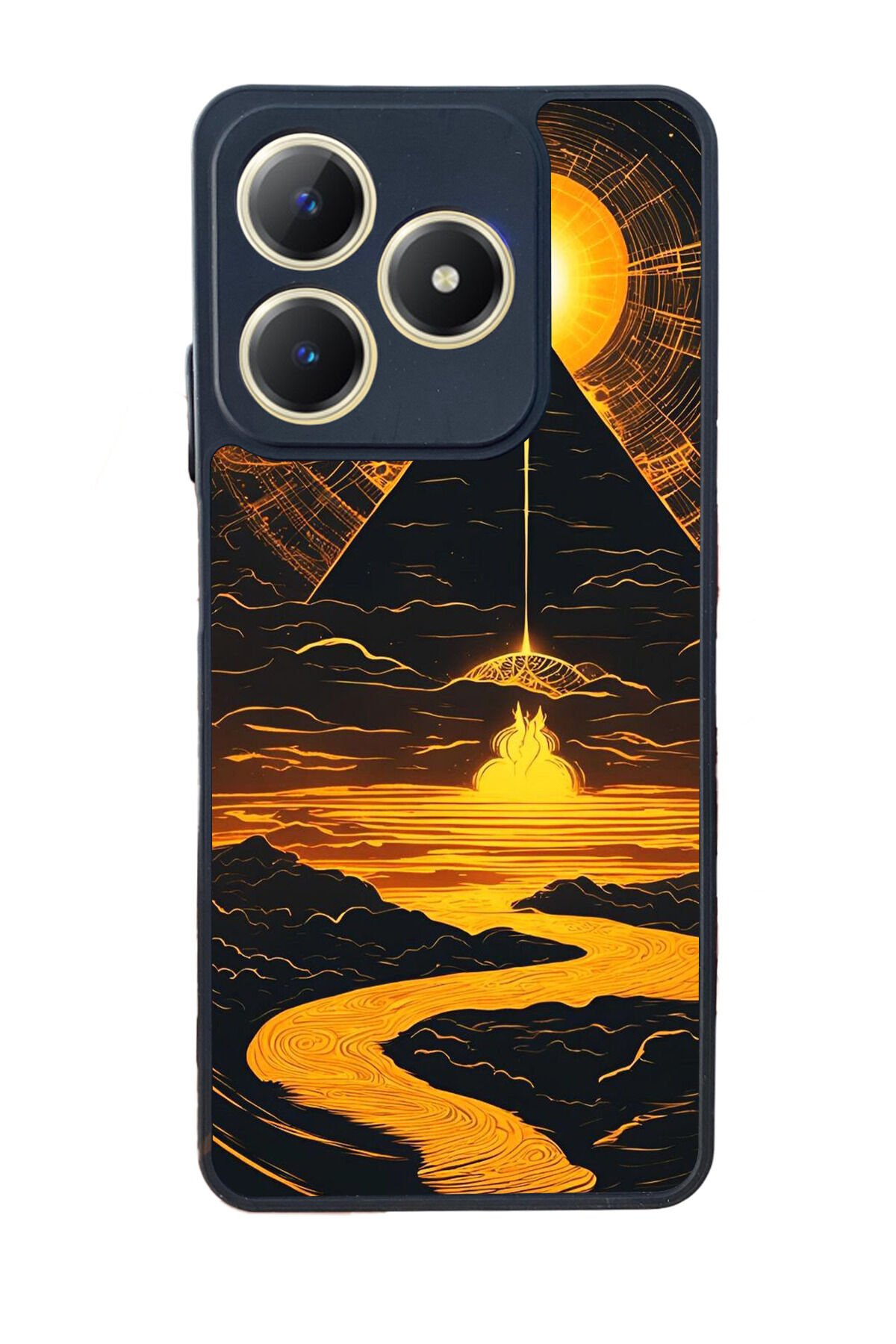 Realme C63 Mat Uyumlu Siyah Kılıf – Yumuşak Silikon, Koruyucu, Şok Emici Kapak