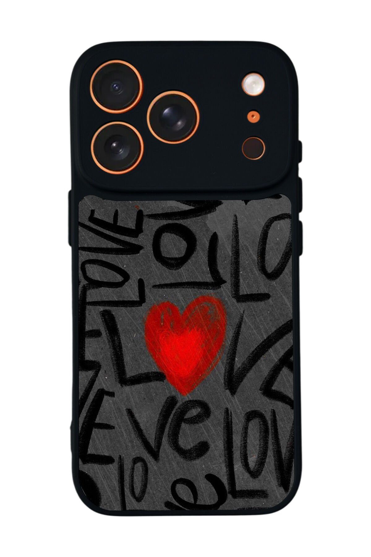 iPhone 17 Pro Uyumlu Love Tasarımlı Glossy Premium Kılıf