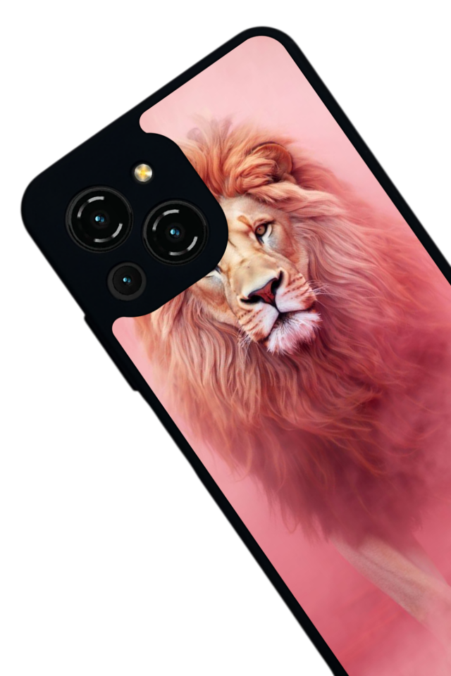 Reeder S23 Pro Max Uyumlu Aslan Tasarımlı Glossy Premium Kılıf