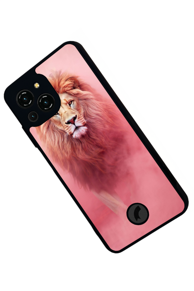 Reeder S23 Pro Max Uyumlu Aslan Tasarımlı Glossy Premium Kılıf
