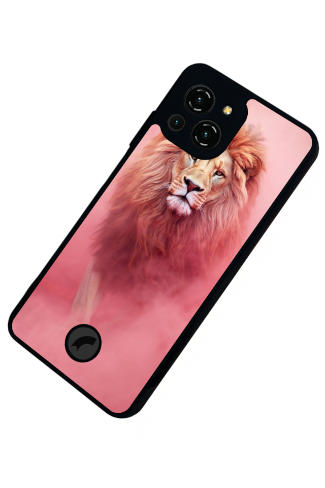 Reeder S23 Pro Max Uyumlu Aslan Tasarımlı Glossy Premium Kılıf