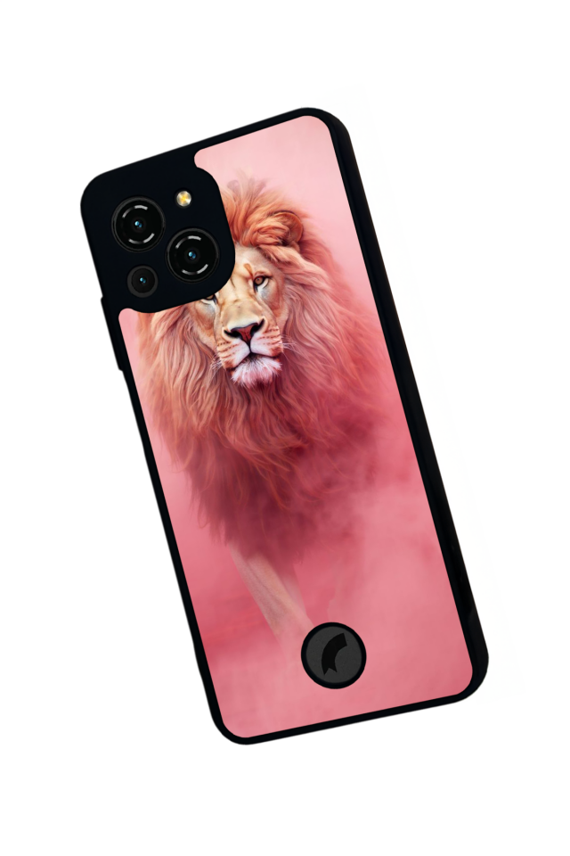 Reeder S23 Pro Max Uyumlu Aslan Tasarımlı Glossy Premium Kılıf