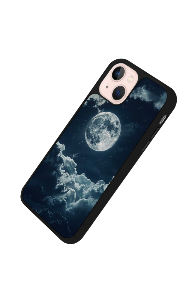 iPhone 14 Plus Uyumlu Ay Tasarımlı Glossy Premium Kılıf