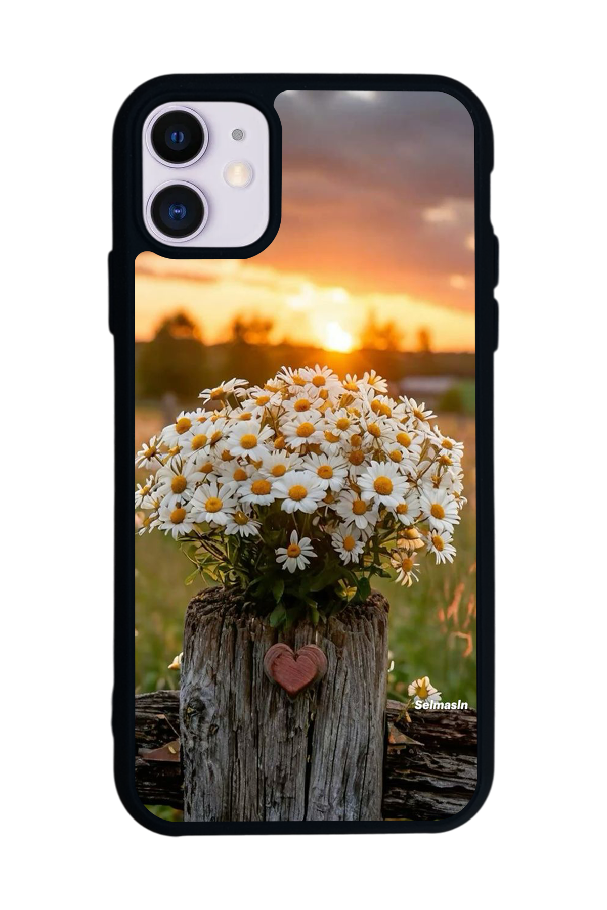 iPhone 11 Uyumlu Cicek Tasarımlı Glossy Premium Kılıf