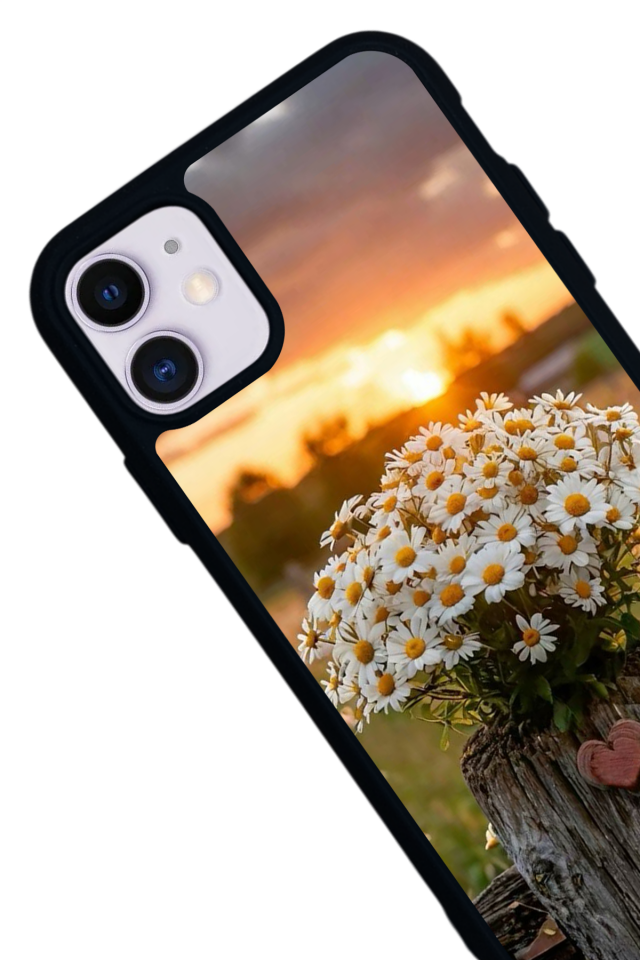 iPhone 11 Uyumlu Cicek Tasarımlı Glossy Premium Kılıf