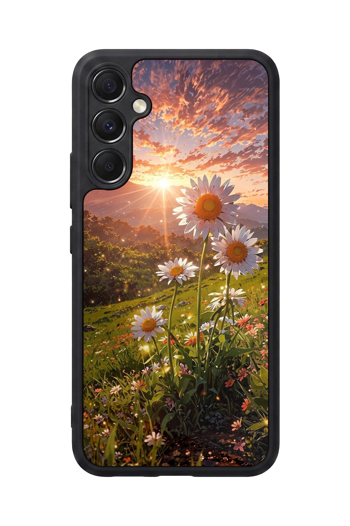 Samsung Galaxy M34 Uyumlu Cicek Tasarımlı Glossy Premium Kılıf