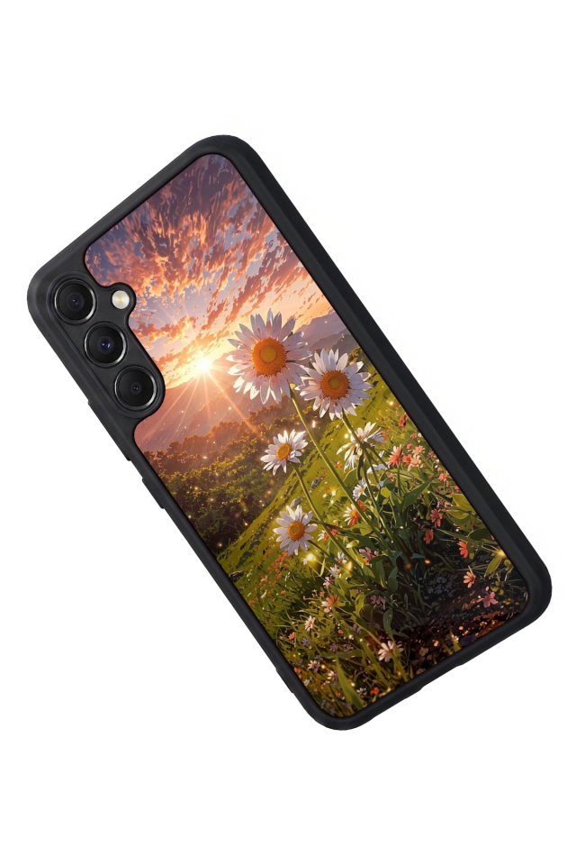Samsung Galaxy M34 Uyumlu Cicek Tasarımlı Glossy Premium Kılıf