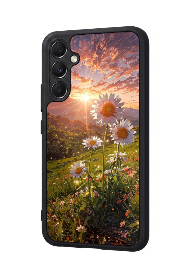 Samsung Galaxy M34 Uyumlu Cicek Tasarımlı Glossy Premium Kılıf