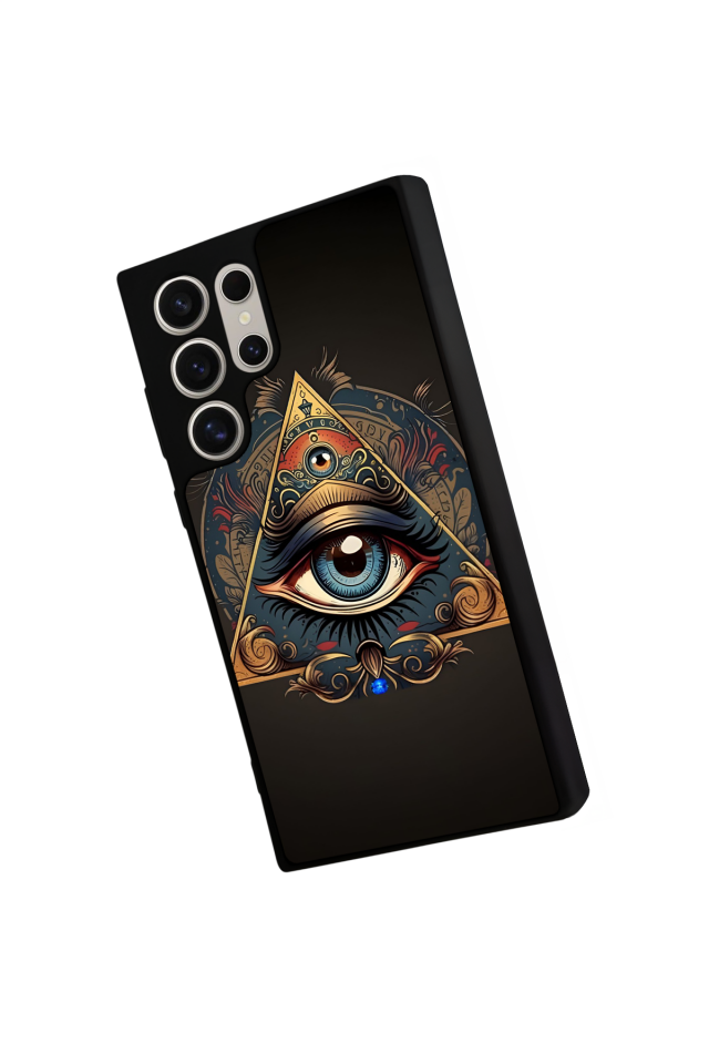 Samsung Galaxy S22 Ultra Uyumlu Göz Tasarımlı Glossy Premium Kılıf