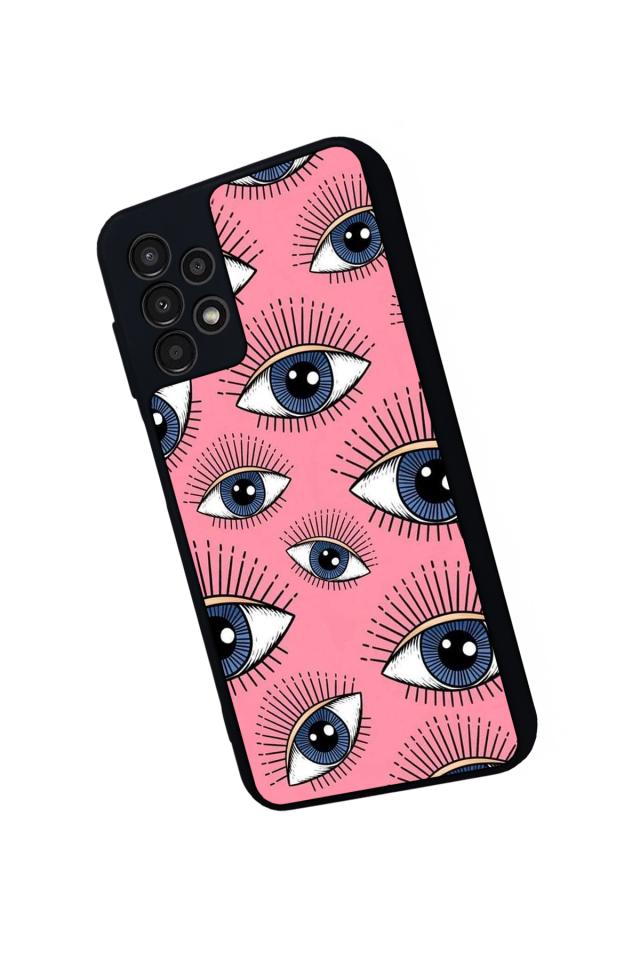 Samsung Galaxy A23 Uyumlu Göz Tasarımlı Glossy Premium Kılıf
