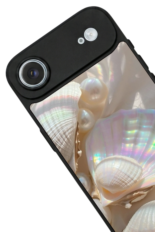 iPhone 17 Air Uyumlu  İnci Tasarımlı Glossy Premium Kılıf