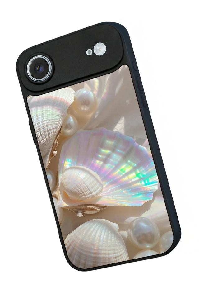 iPhone 17 Air Uyumlu  İnci Tasarımlı Glossy Premium Kılıf