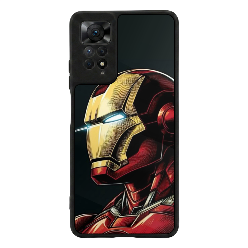 Xiaomi Redmi Note 12 Pro Uyumlu  Iron Man ( Demir Adam ) Tasarımlı Glossy Premium Kılıf