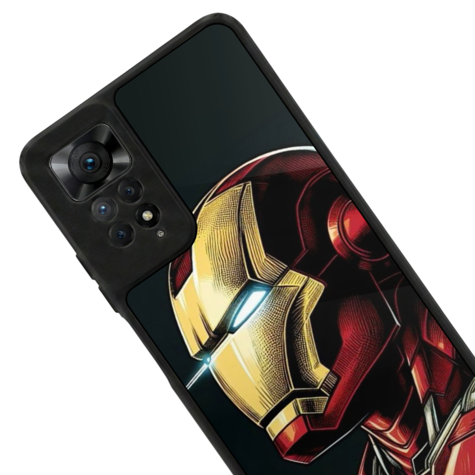 Xiaomi Redmi Note 12 Pro Uyumlu  Iron Man ( Demir Adam ) Tasarımlı Glossy Premium Kılıf