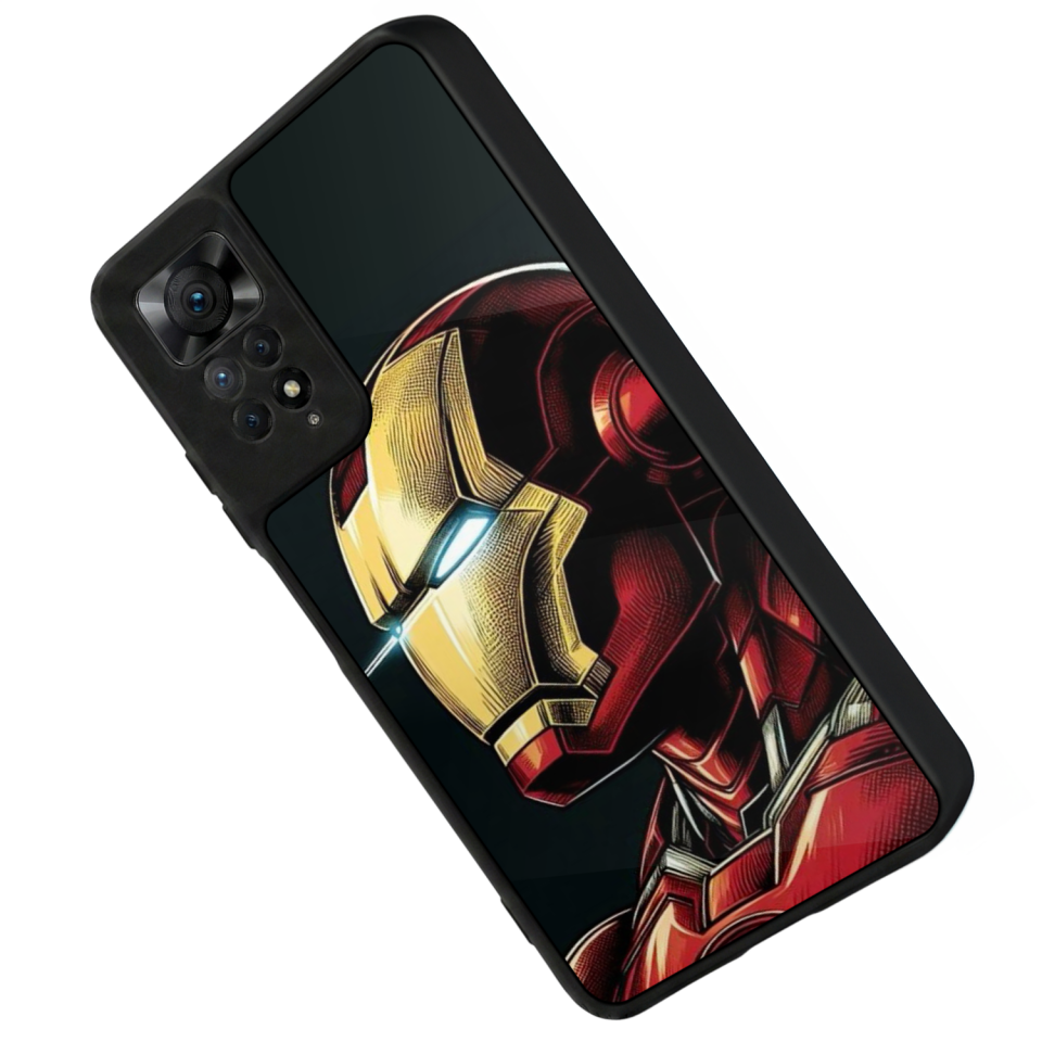 Xiaomi Redmi Note 12 Pro Uyumlu  Iron Man ( Demir Adam ) Tasarımlı Glossy Premium Kılıf