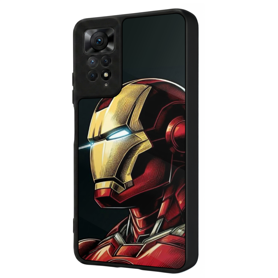 Xiaomi Redmi Note 12 Pro Uyumlu  Iron Man ( Demir Adam ) Tasarımlı Glossy Premium Kılıf