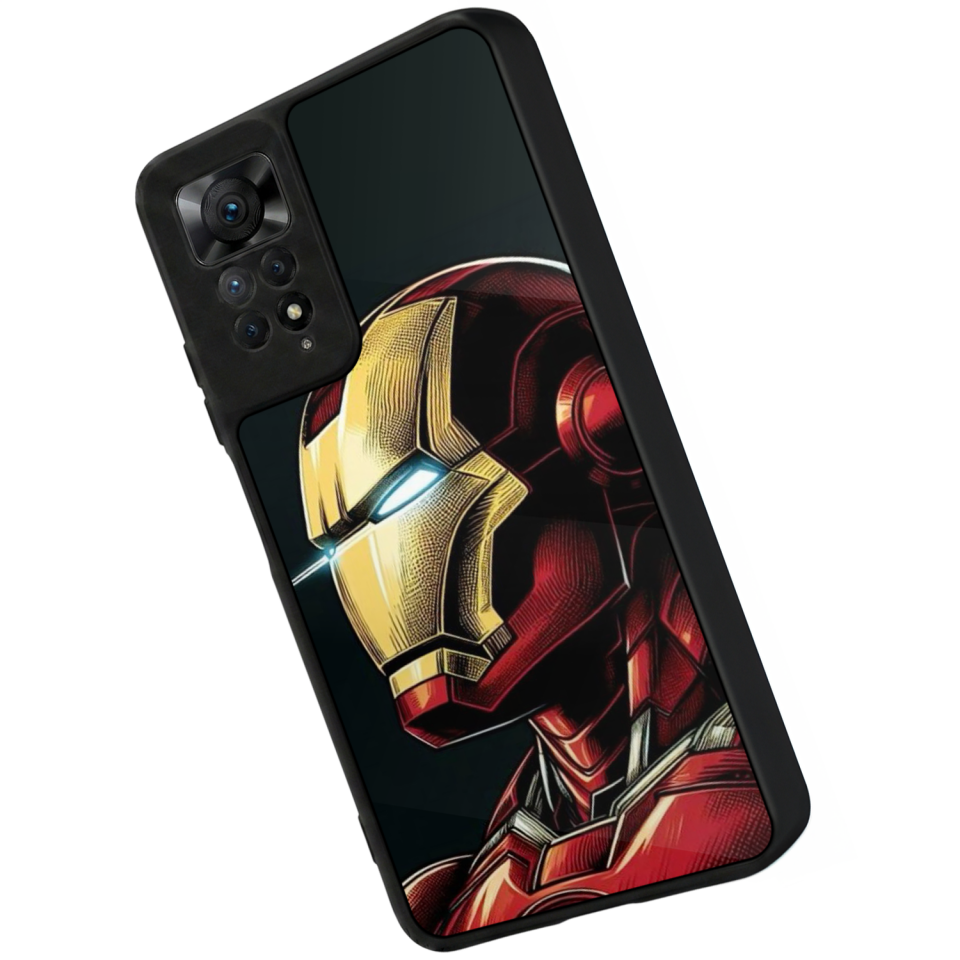 Xiaomi Redmi Note 12 Pro Uyumlu  Iron Man ( Demir Adam ) Tasarımlı Glossy Premium Kılıf