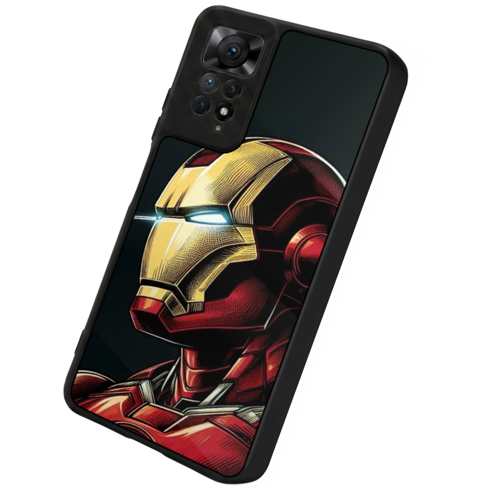 Xiaomi Redmi Note 12 Pro Uyumlu  Iron Man ( Demir Adam ) Tasarımlı Glossy Premium Kılıf