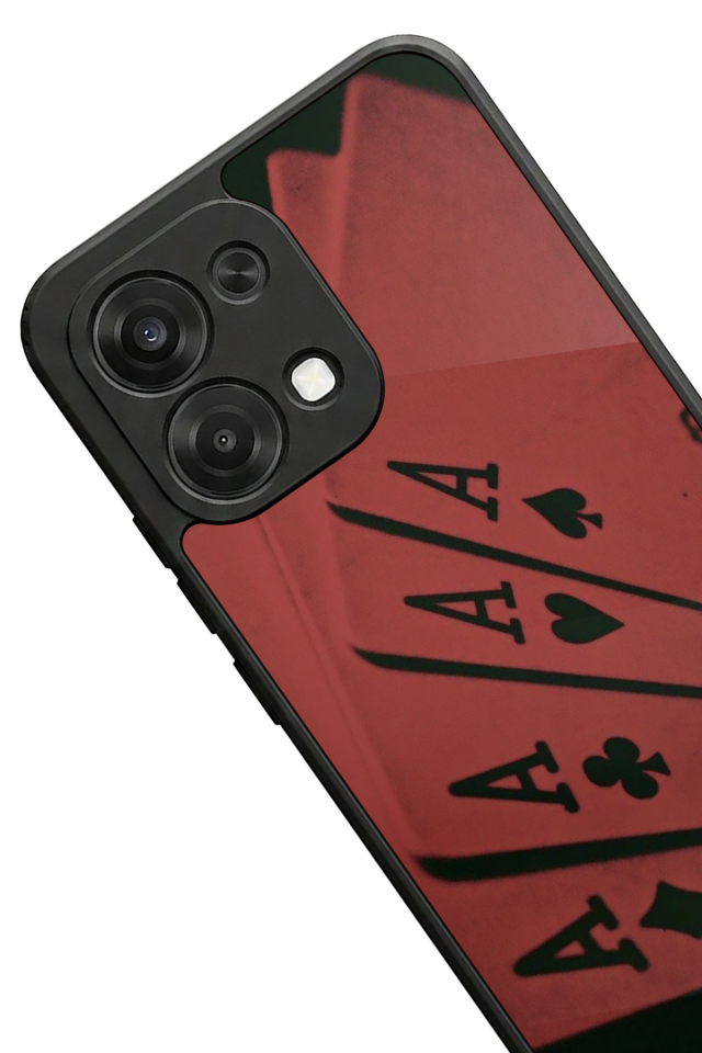 Oppo A6 Pro Uyumlu Kart Tasarımlı Glossy Premium Kılıf