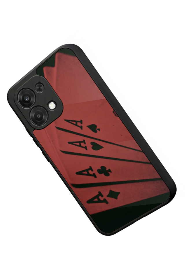 Oppo A6 Pro Uyumlu Kart Tasarımlı Glossy Premium Kılıf