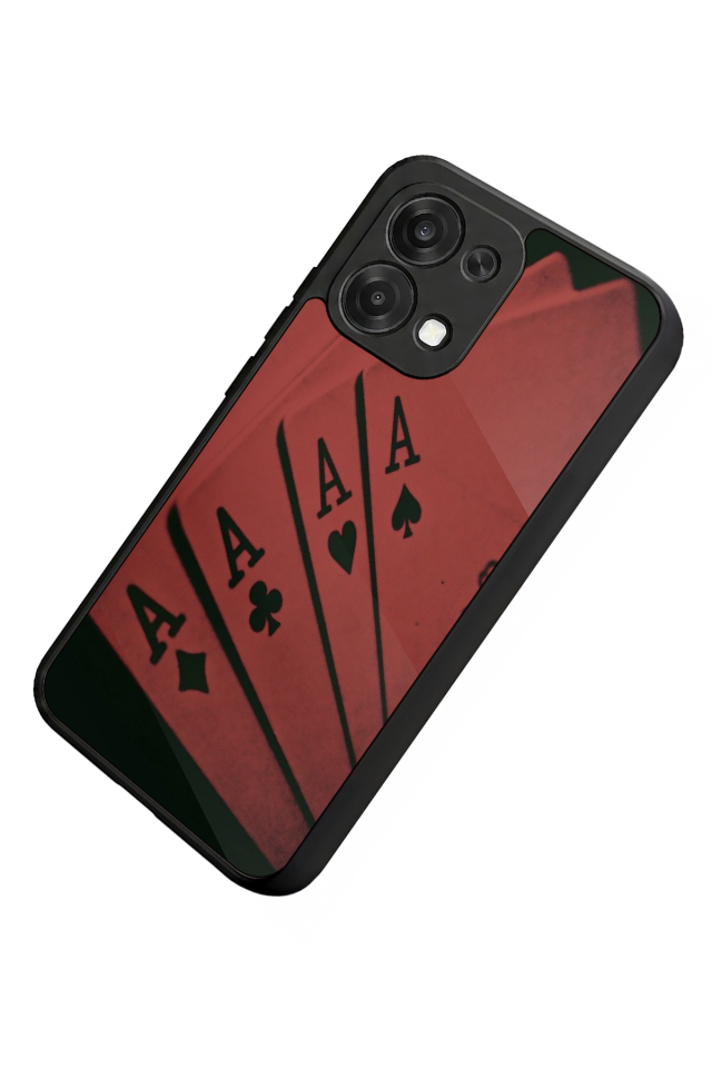Oppo A6 Pro Uyumlu Kart Tasarımlı Glossy Premium Kılıf