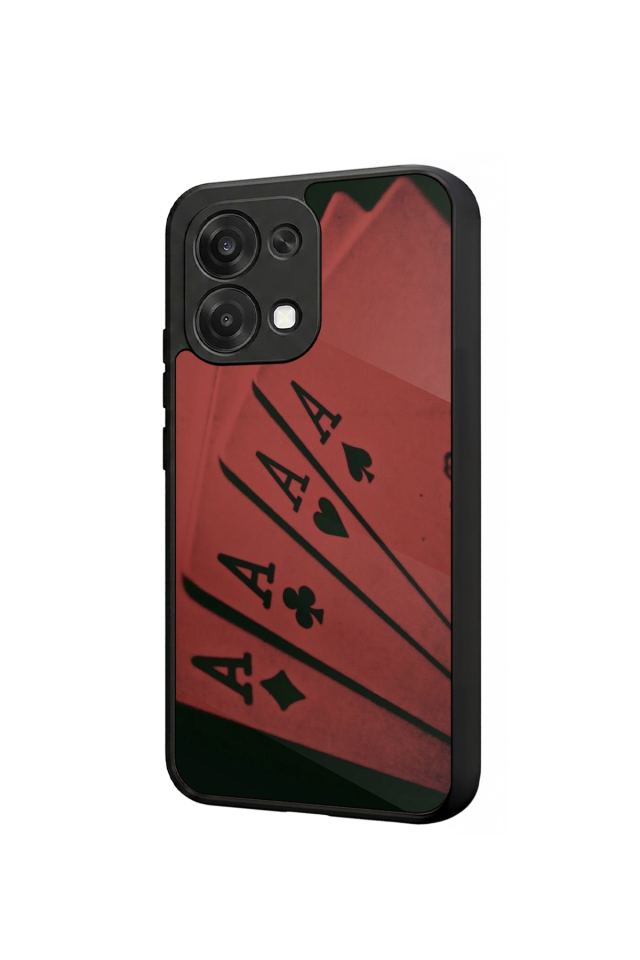 Oppo A6 Pro Uyumlu Kart Tasarımlı Glossy Premium Kılıf