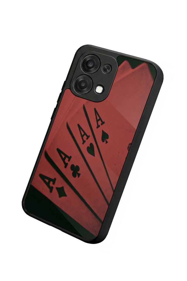 Oppo A6 Pro Uyumlu Kart Tasarımlı Glossy Premium Kılıf