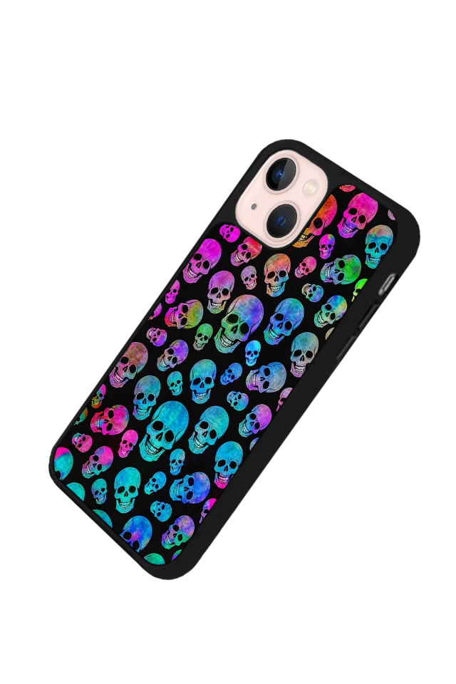 iPhone 14 Plus Uyumlu KuruKafa Tasarımlı Glossy Premium Kılıf