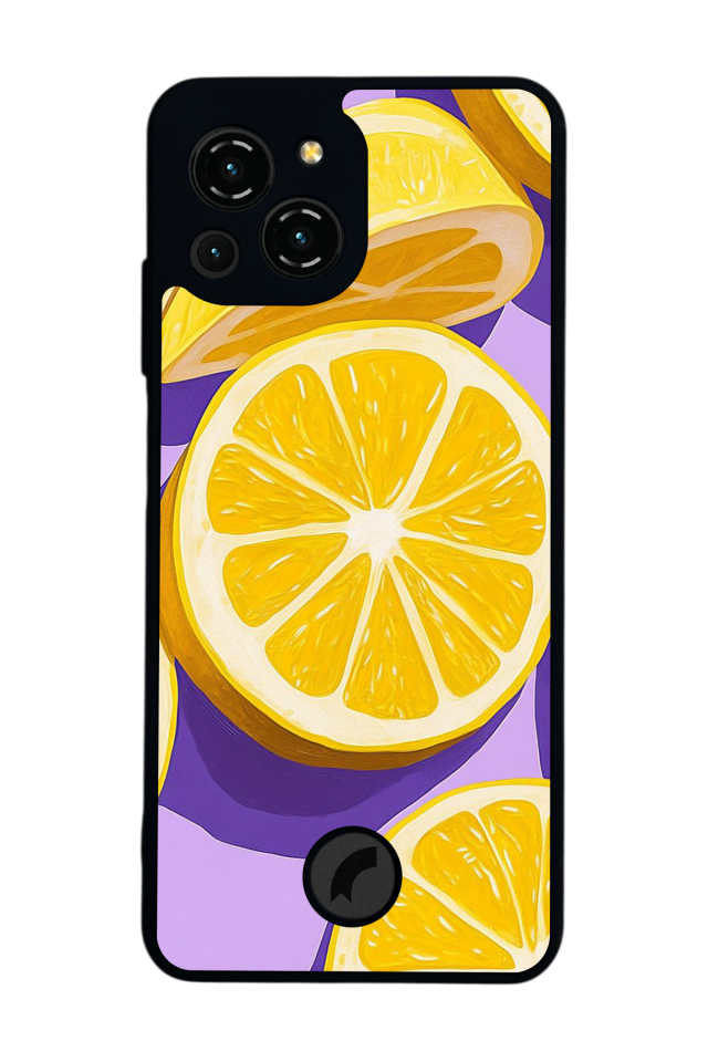 Reeder S23 Pro Max Uyumlu Limon Tasarımlı Glossy Premium Kılıf