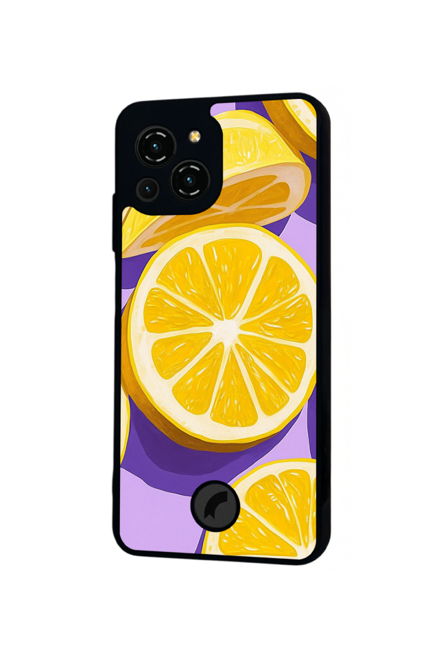 Reeder S23 Pro Max Uyumlu Limon Tasarımlı Glossy Premium Kılıf