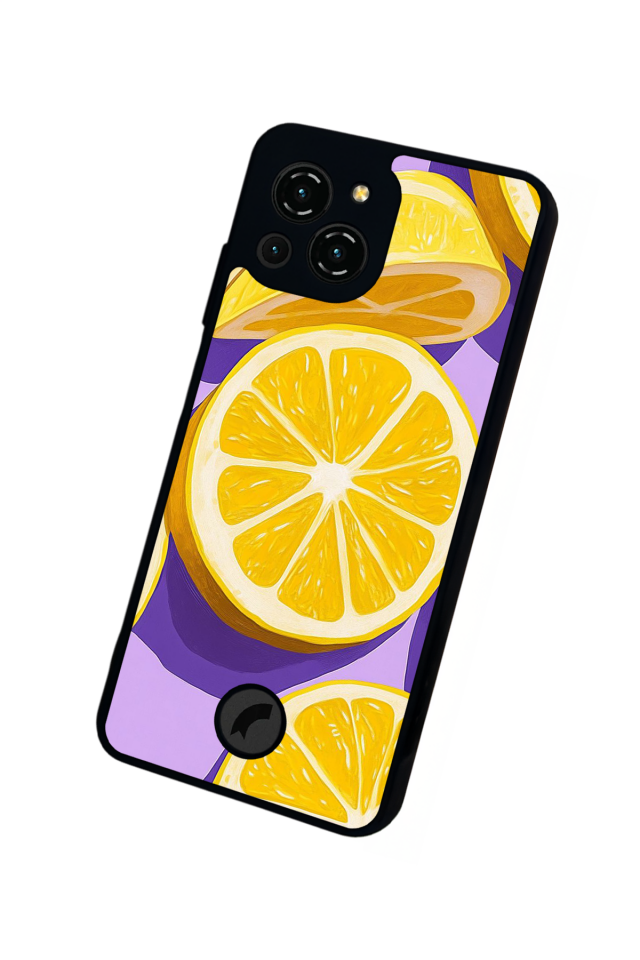 Reeder S23 Pro Max Uyumlu Limon Tasarımlı Glossy Premium Kılıf