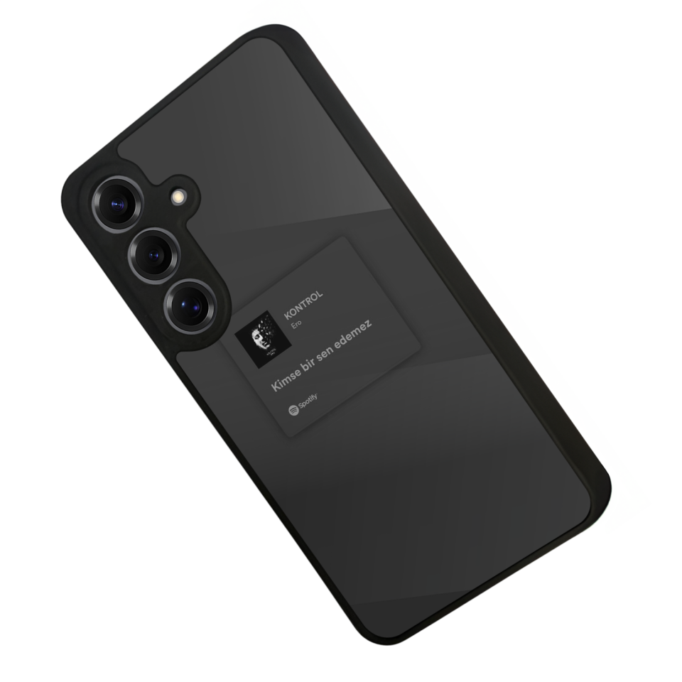 Samsung Galaxy S25 Uyumlu Sarki Sozleri Tasarımlı Glossy Premium Kılıf