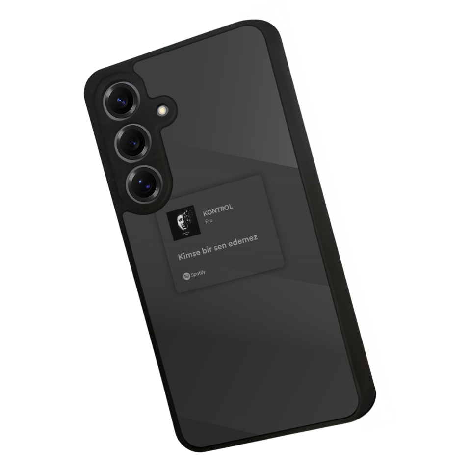 Samsung Galaxy S25 Uyumlu Sarki Sozleri Tasarımlı Glossy Premium Kılıf